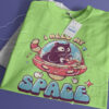 I Need My Space unisex tshirt in lime colour