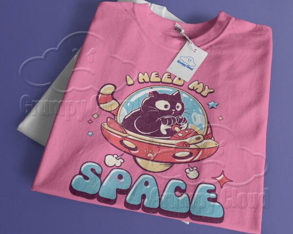 I Need My Space unisex tshirt in pink colour
